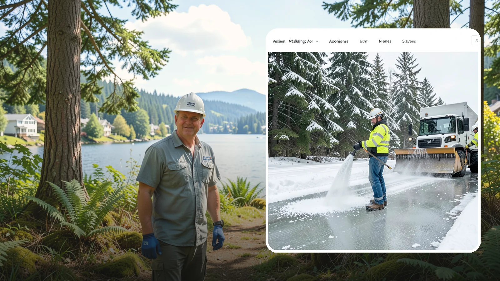 Salt Application in Milton, King County, WA - Salt application melts existing ice and prevents new formation on the pavement surfaces that keep your Western Washington...
