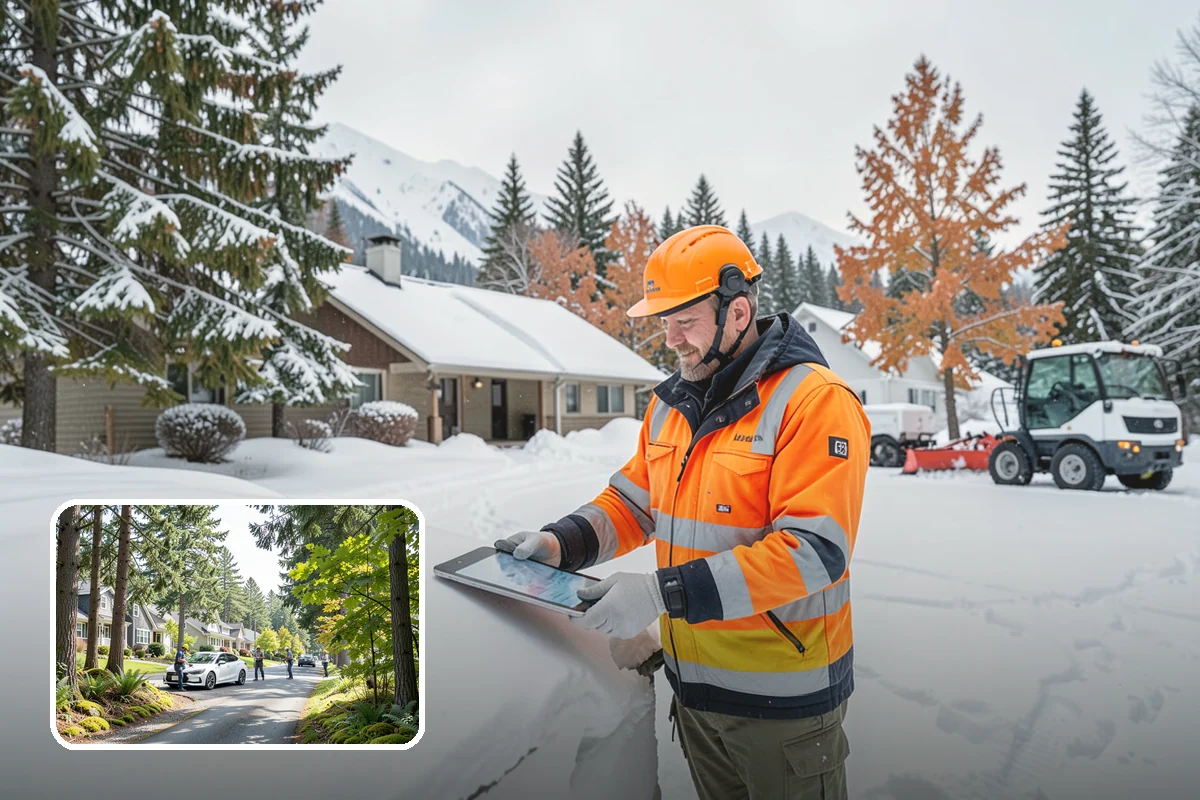 Salt Application in Normandy Park, King County, WA - Melts ice effectively in the mid-20s range typical of PNW freezes