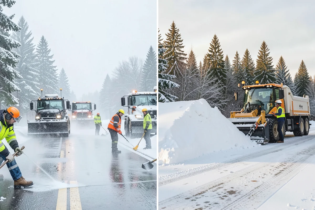 Salt Application in Roy, Pierce County, WA - Check pavement temperature to confirm salt is the right tool