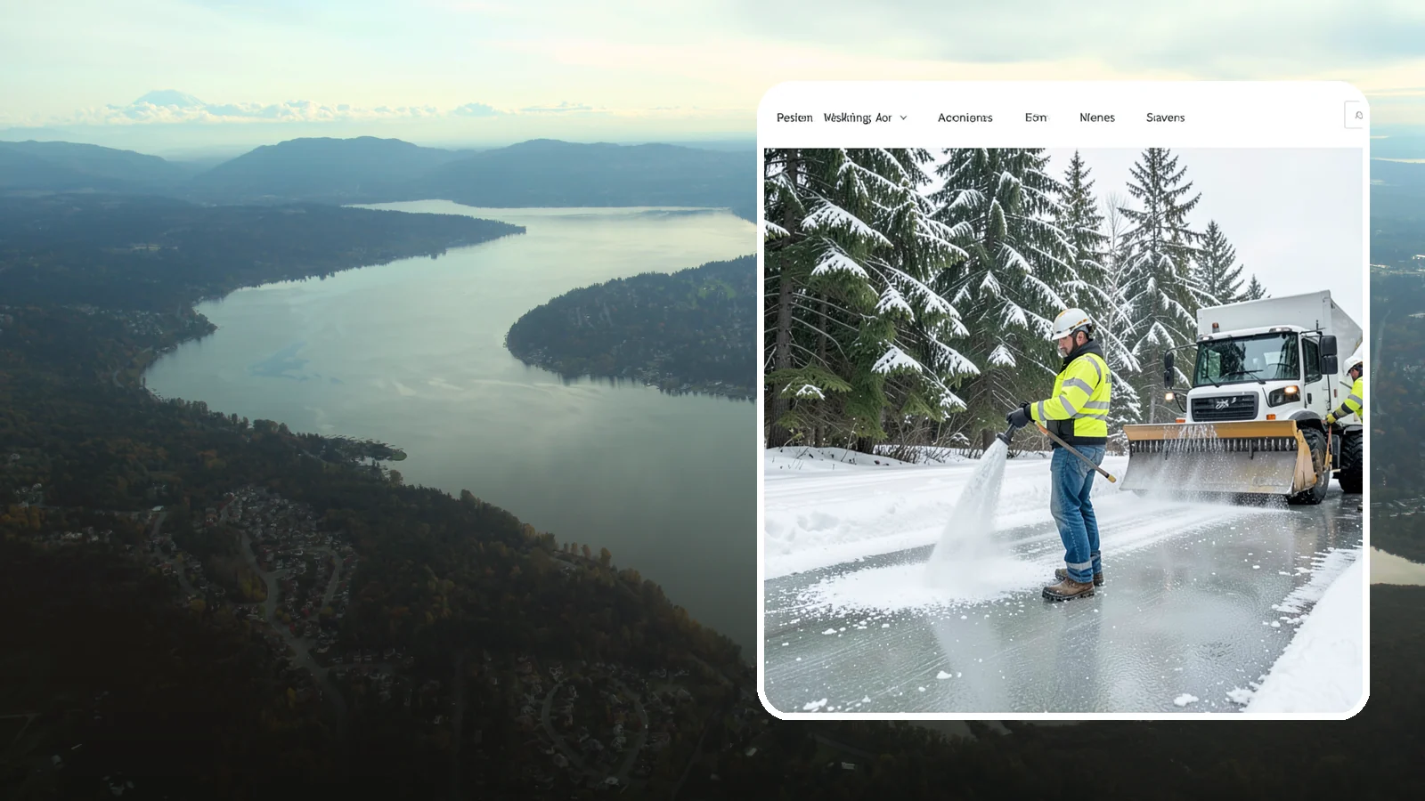 Salt Application in Sammamish, King County, WA - Salt application melts existing ice and prevents new formation on the pavement surfaces that keep your Western Washington...