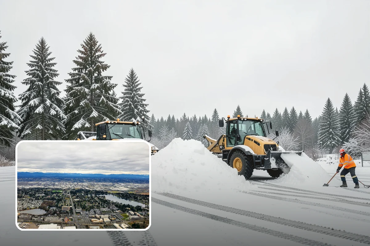 Salt Application in SeaTac, King County, WA - Melts ice effectively in the mid-20s range typical of PNW freezes