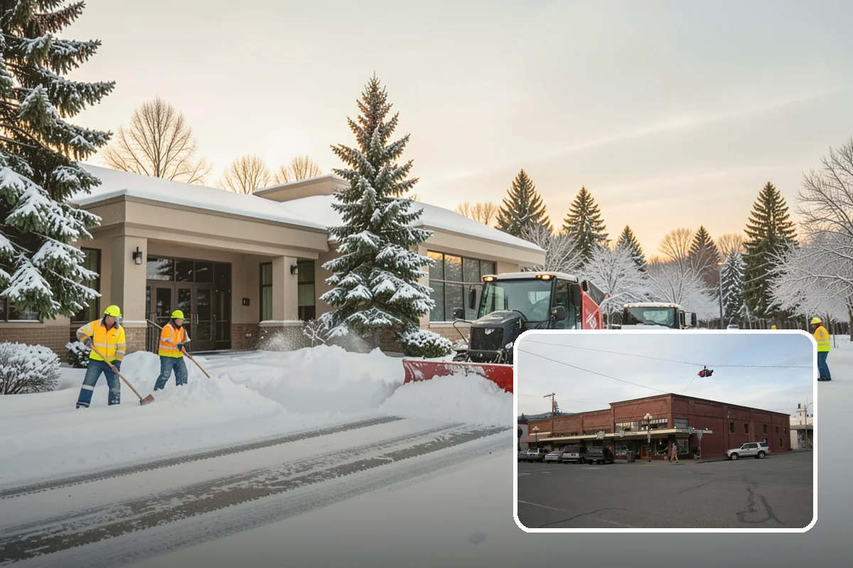 Salt Application in Sedro-Woolley, Skagit County, WA - Melts ice effectively in the mid-20s range typical of PNW freezes