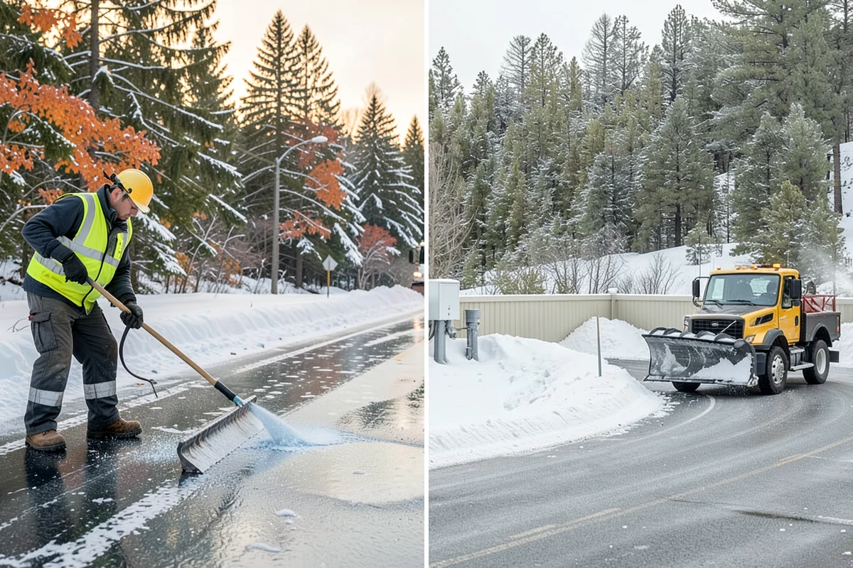Salt Application in Sedro-Woolley, Skagit County, WA - Check pavement temperature to confirm salt is the right tool