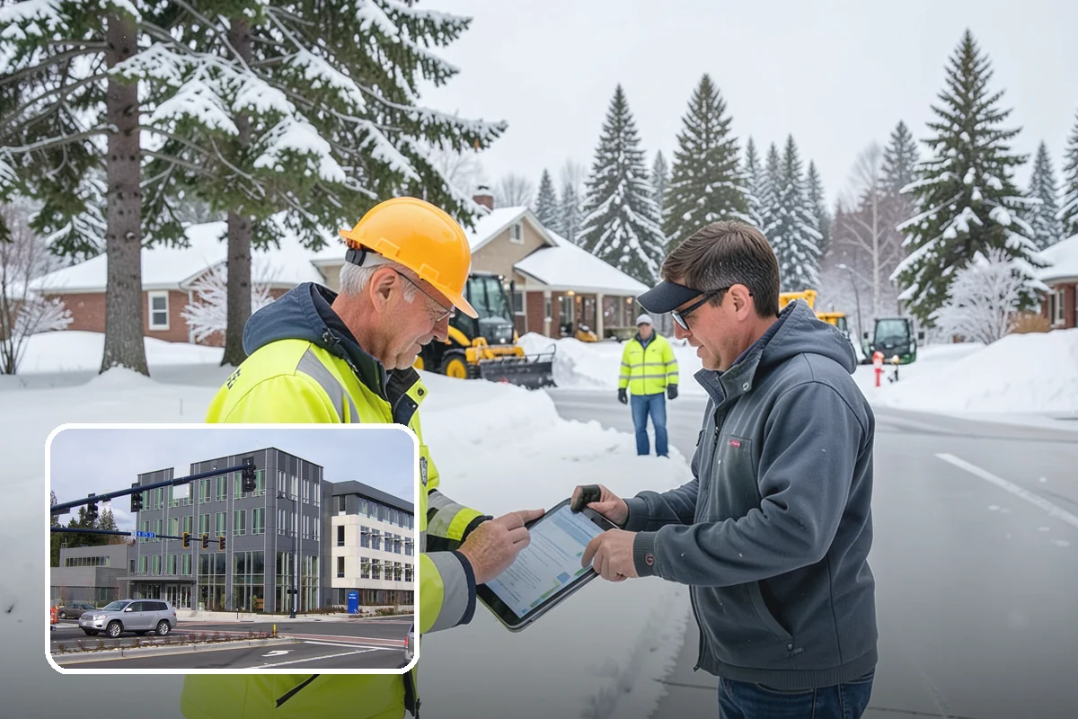 Salt Application in Shoreline, King County, WA - Melts ice effectively in the mid-20s range typical of PNW freezes