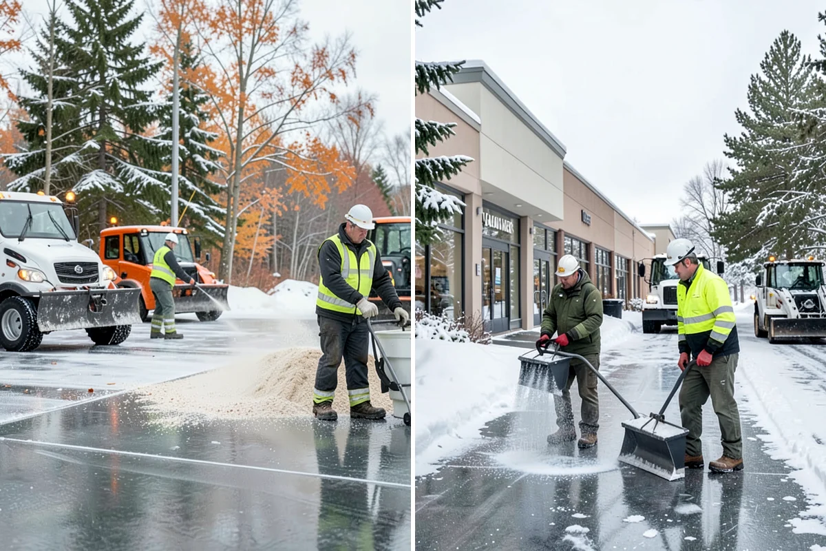 Salt Application in Shoreline, King County, WA - Check pavement temperature to confirm salt is the right tool