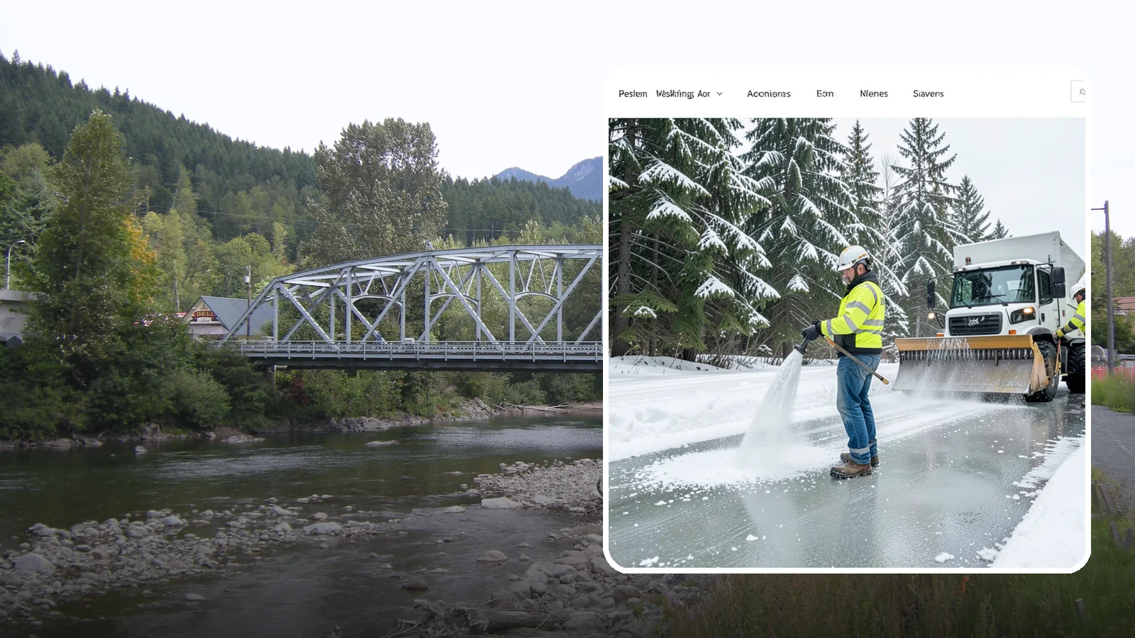 Salt Application in Skykomish, King County, WA - Salt application melts existing ice and prevents new formation on the pavement surfaces that keep your Western Washington...
