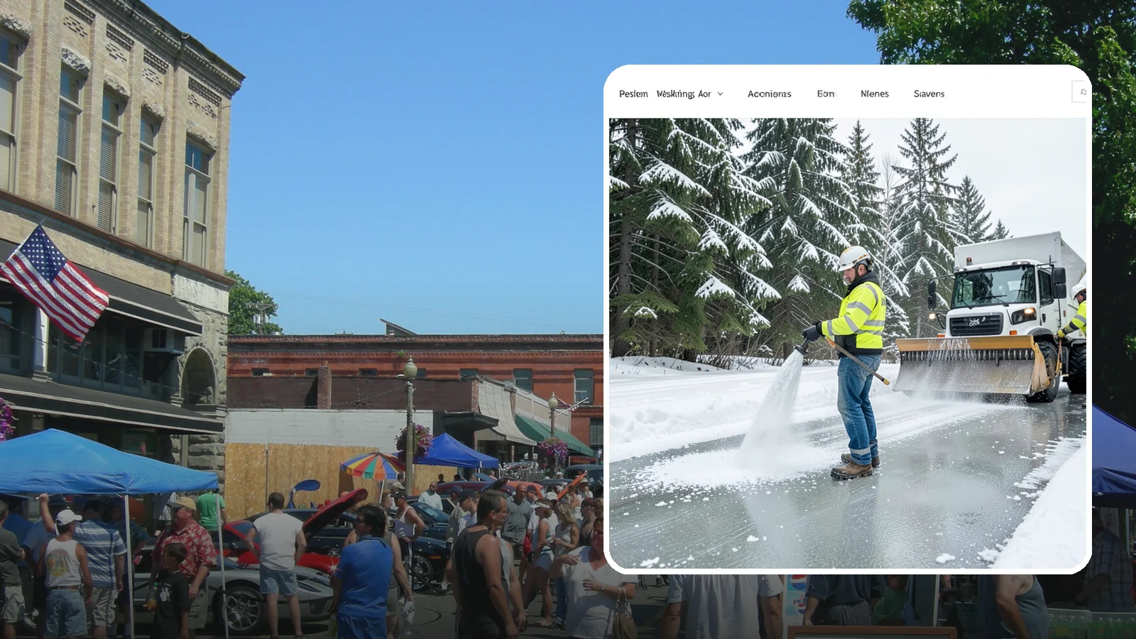 Salt Application in Snohomish, Snohomish County, WA - Salt application melts existing ice and prevents new formation on the pavement surfaces that keep your Western Washington...