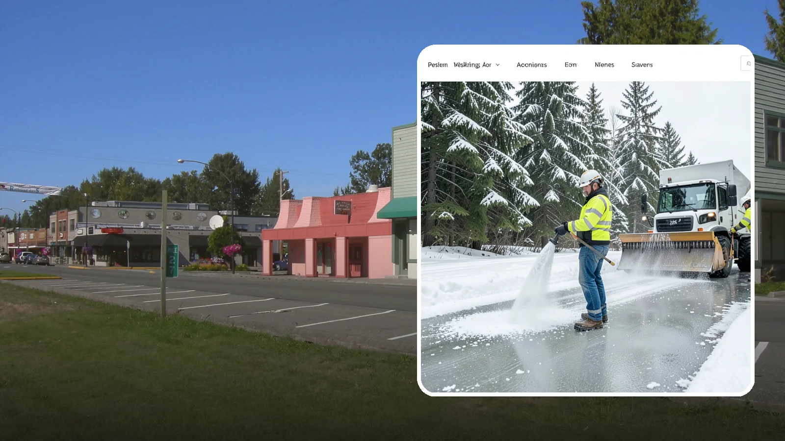 Salt Application in Snoqualmie, King County, WA - Salt application melts existing ice and prevents new formation on the pavement surfaces that keep your Western Washington...
