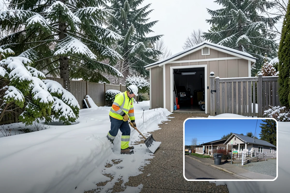 Salt Application in South Prairie, Pierce County, WA - Melts ice effectively in the mid-20s range typical of PNW freezes