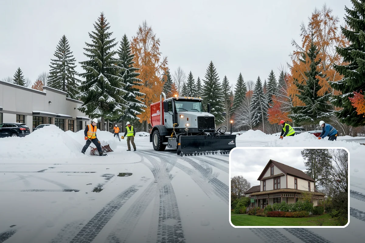 Salt Application in Sumner, Pierce County, WA - Melts ice effectively in the mid-20s range typical of PNW freezes