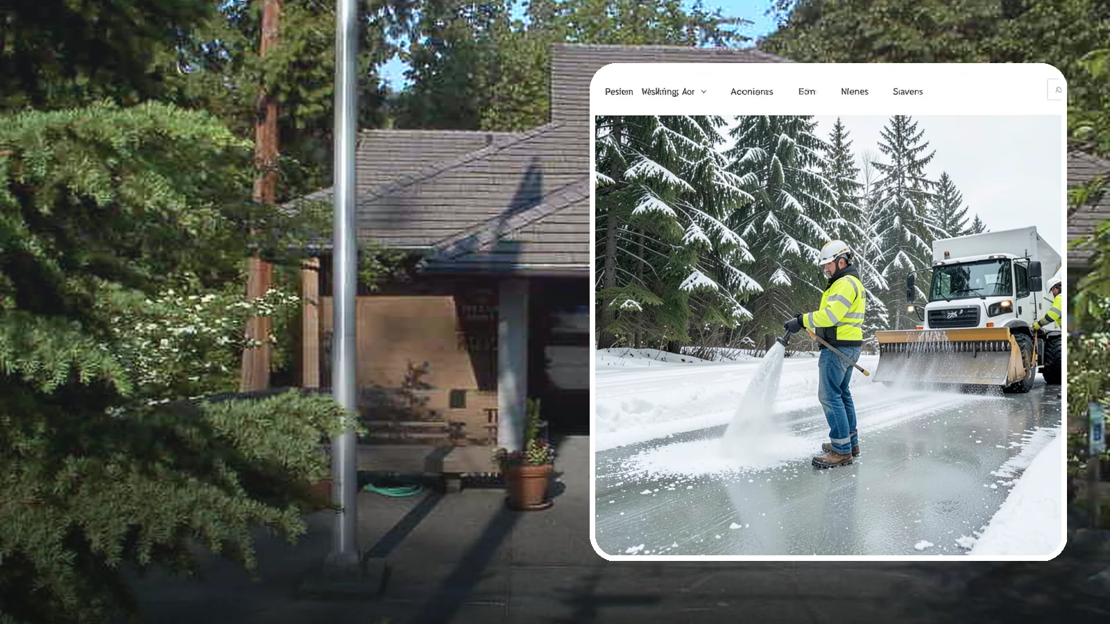 Salt Application in Yarrow Point, King County, WA - Salt application melts existing ice and prevents new formation on the pavement surfaces that keep your Western Washington...