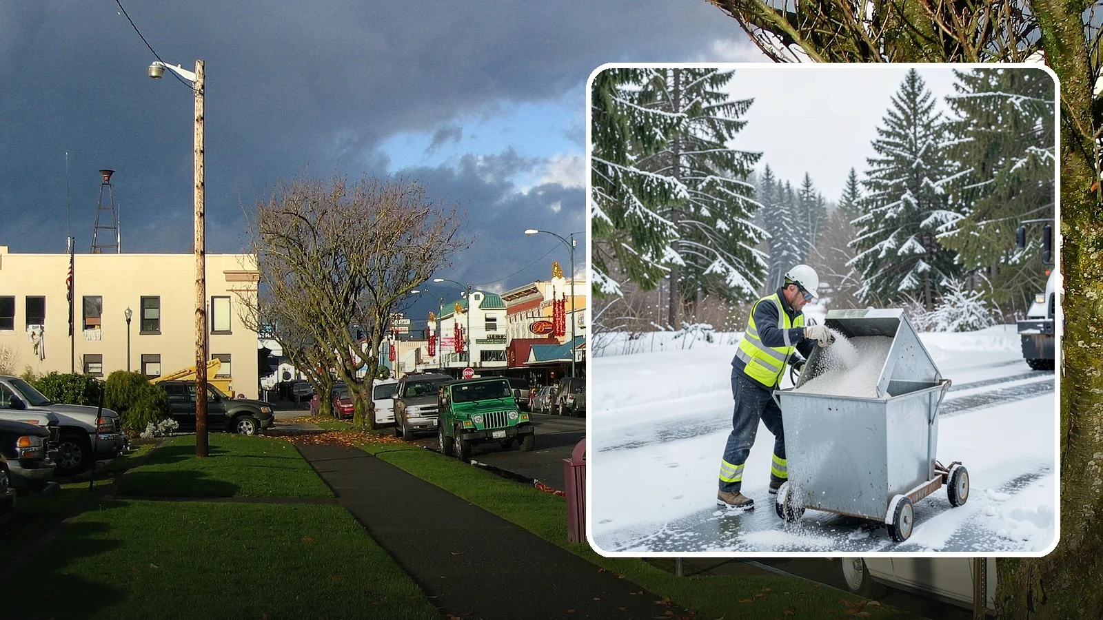Salt Bin Filling in Arlington, Snohomish County, WA - Salt bin filling tops off your on-site storage bins so deicing material is ready the moment ice threatens.