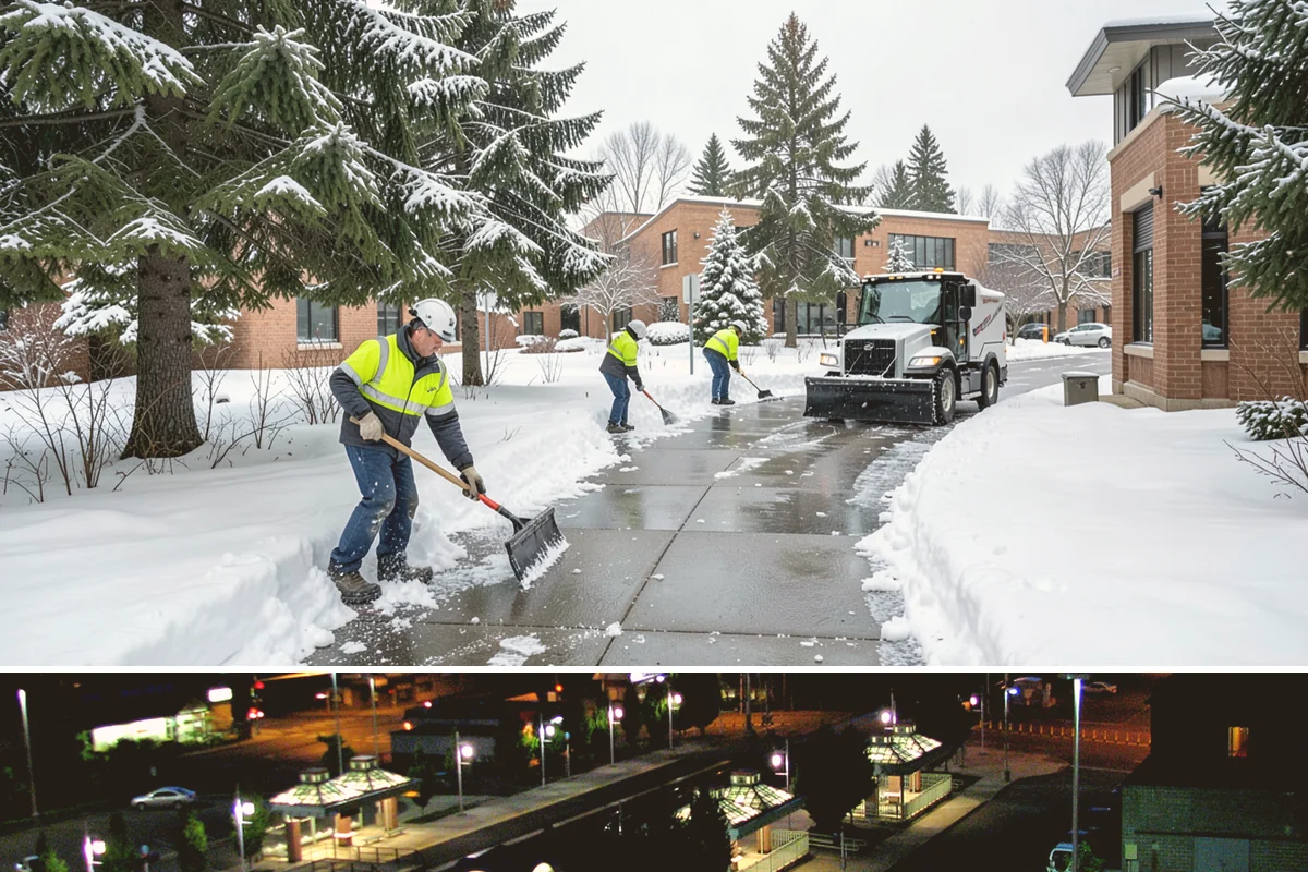 Salt Bin Filling in Auburn, King County, WA - Salt bins are filled in early winter and refilled after each major event through the cold season.