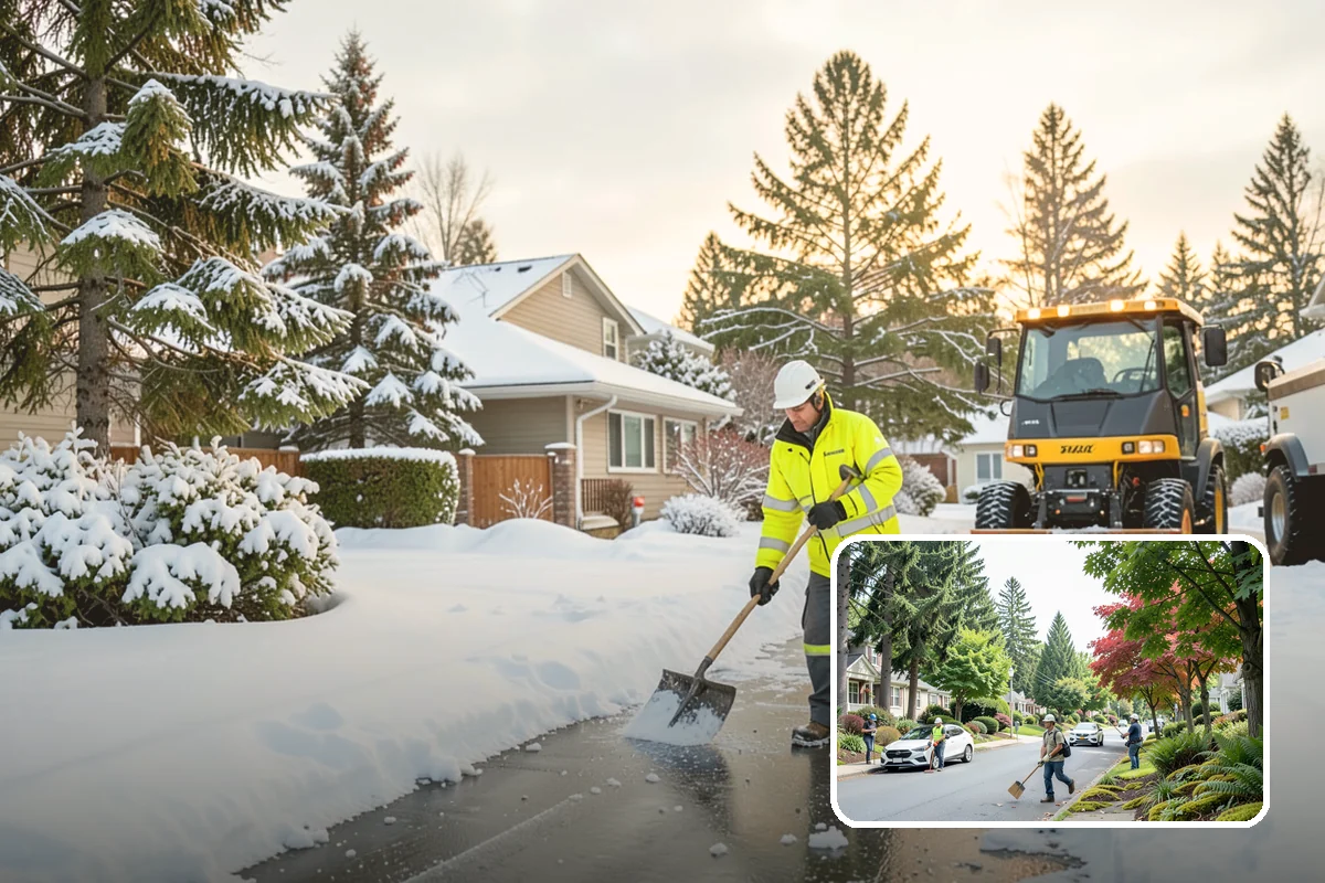 Salt Bin Filling in Beaux Arts Village, King County, WA - Keeps spreader-ready salt on hand for immediate response