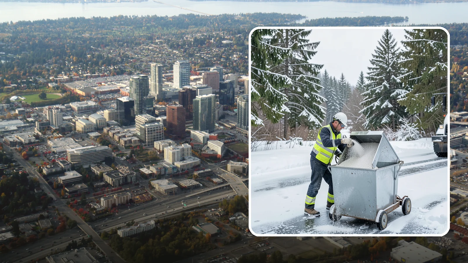 Salt Bin Filling in Bellevue, King County, WA - Salt bin filling tops off your on-site storage bins so deicing material is ready the moment ice threatens.