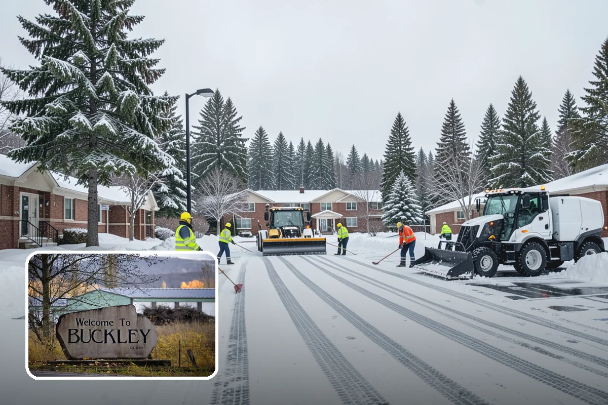 Salt Bin Filling in Buckley, Pierce County, WA - Keeps spreader-ready salt on hand for immediate response