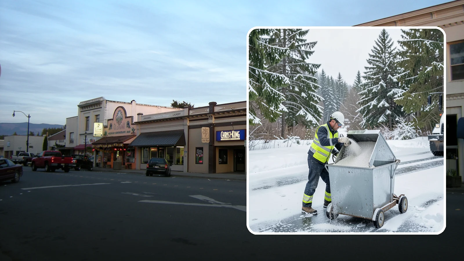 Salt Bin Filling in Burlington, Skagit County, WA - Salt bin filling tops off your on-site storage bins so deicing material is ready the moment ice threatens.