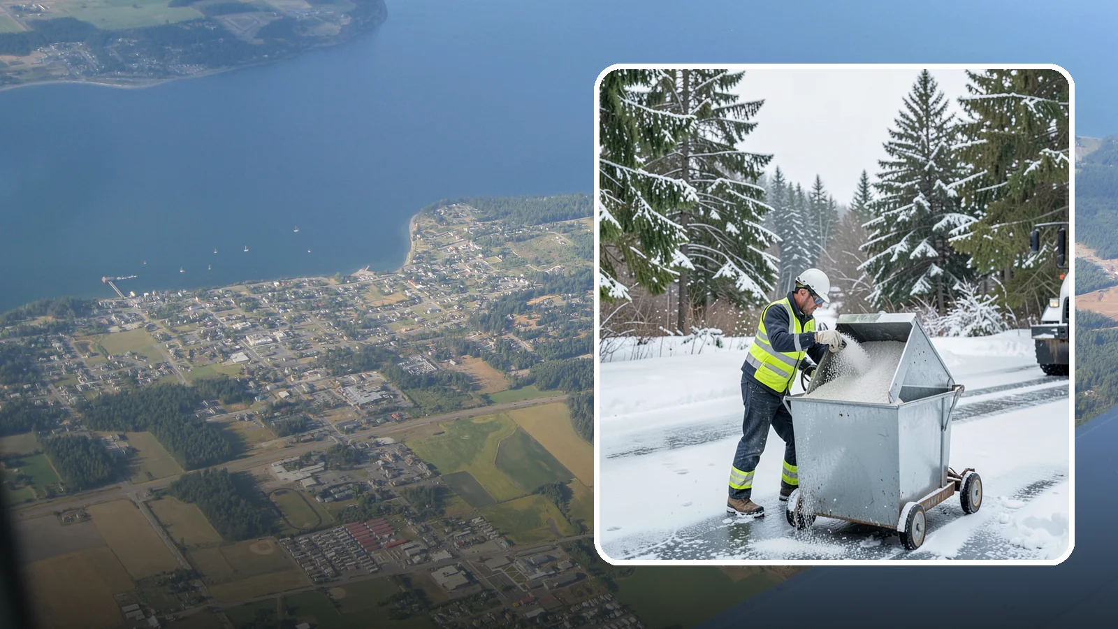 Salt Bin Filling in Coupeville, Island County, WA - Salt bin filling tops off your on-site storage bins so deicing material is ready the moment ice threatens.