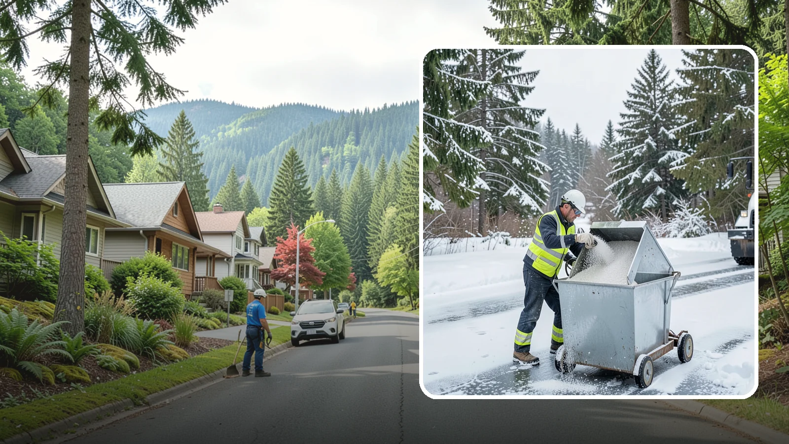 Salt Bin Filling in Darrington, Snohomish County, WA - Salt bin filling tops off your on-site storage bins so deicing material is ready the moment ice threatens.