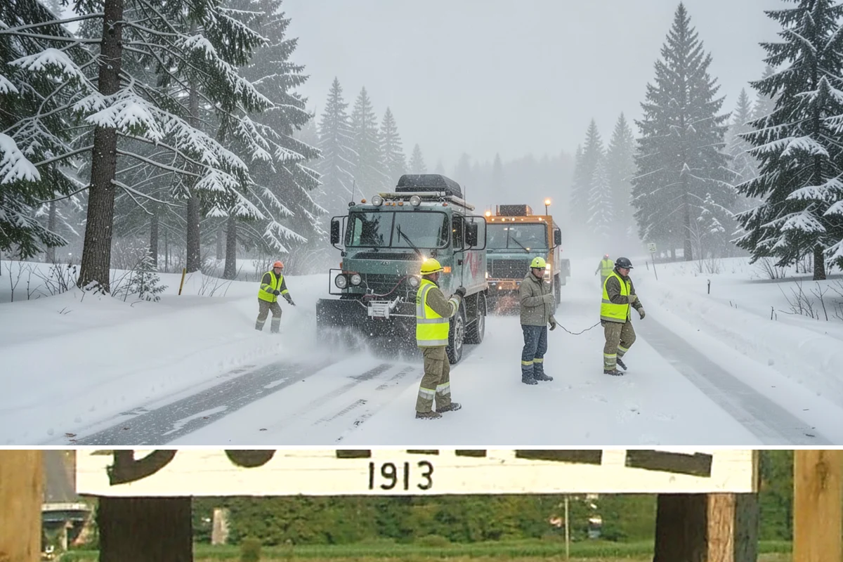 Salt Bin Filling in Duvall, King County, WA - Salt bins are filled in early winter and refilled after each major event through the cold season.