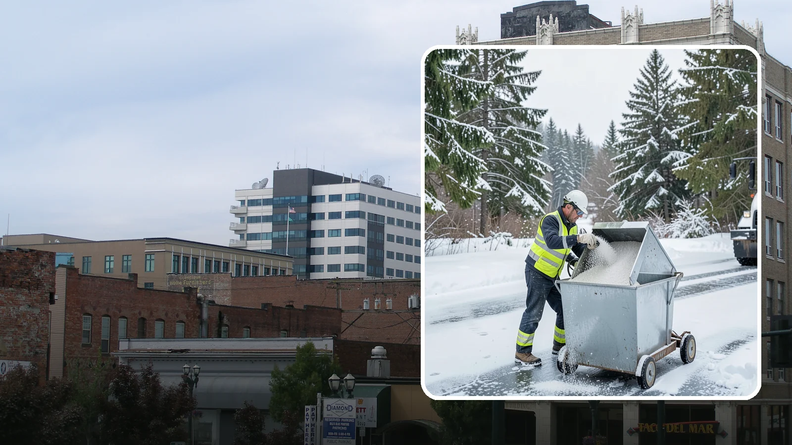 Salt Bin Filling in Everett, Snohomish County, WA - Salt bin filling tops off your on-site storage bins so deicing material is ready the moment ice threatens.