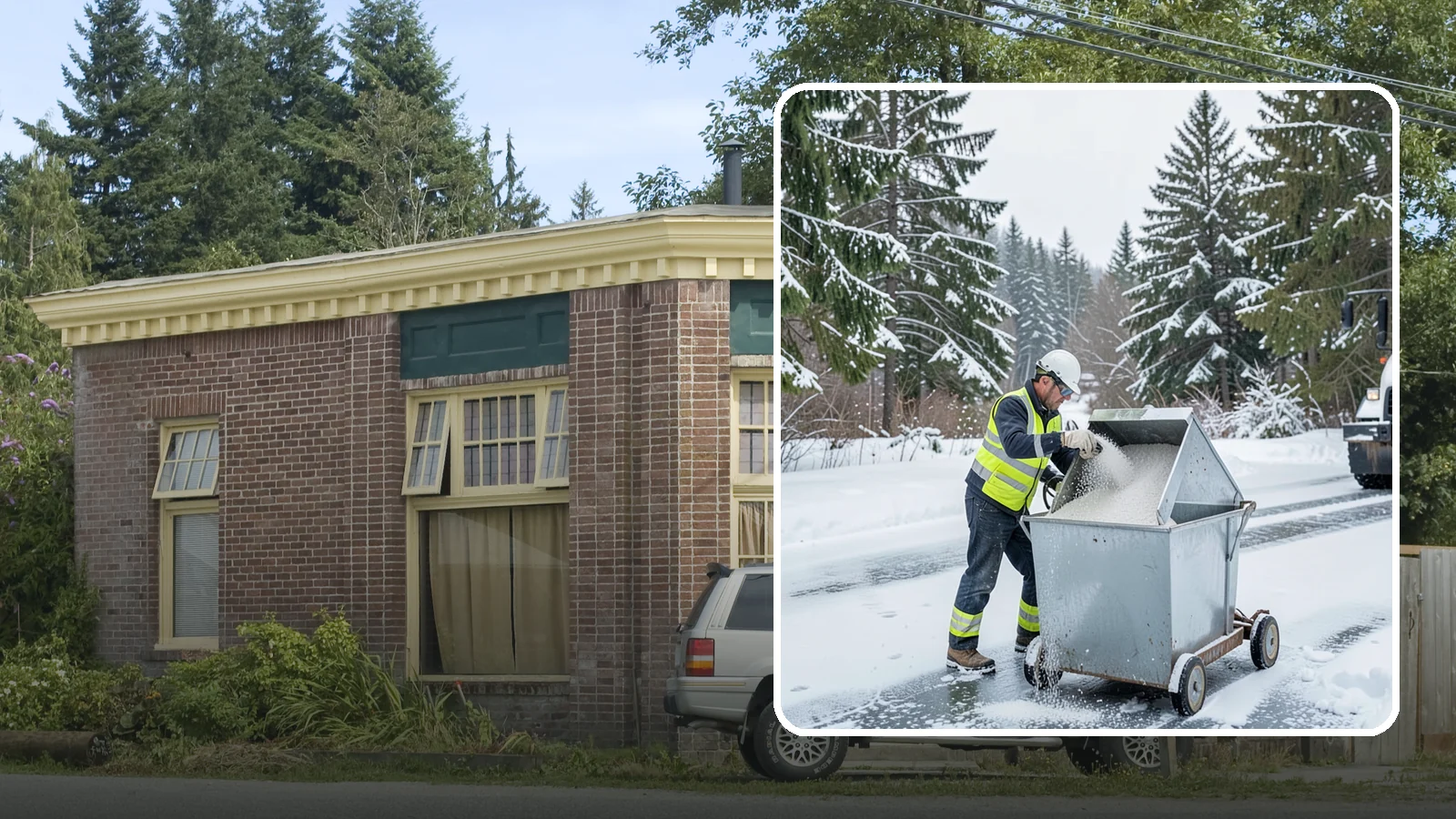 Salt Bin Filling in Hamilton, Skagit County, WA - Salt bin filling tops off your on-site storage bins so deicing material is ready the moment ice threatens.