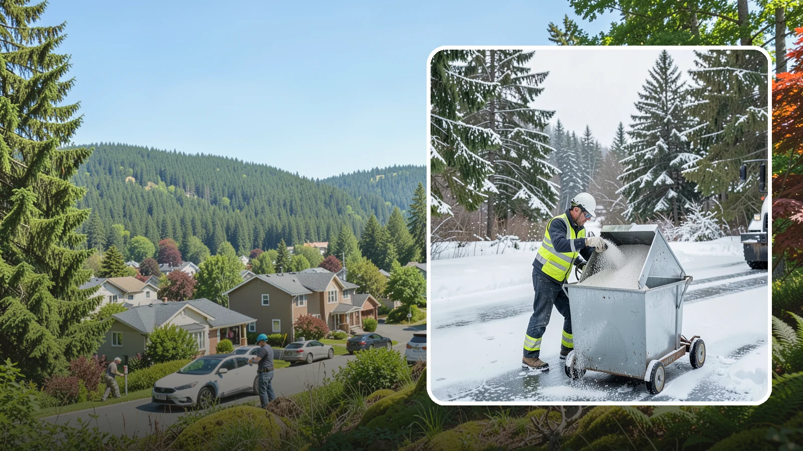 Salt Bin Filling in Index, Snohomish County, WA - Salt bin filling tops off your on-site storage bins so deicing material is ready the moment ice threatens.
