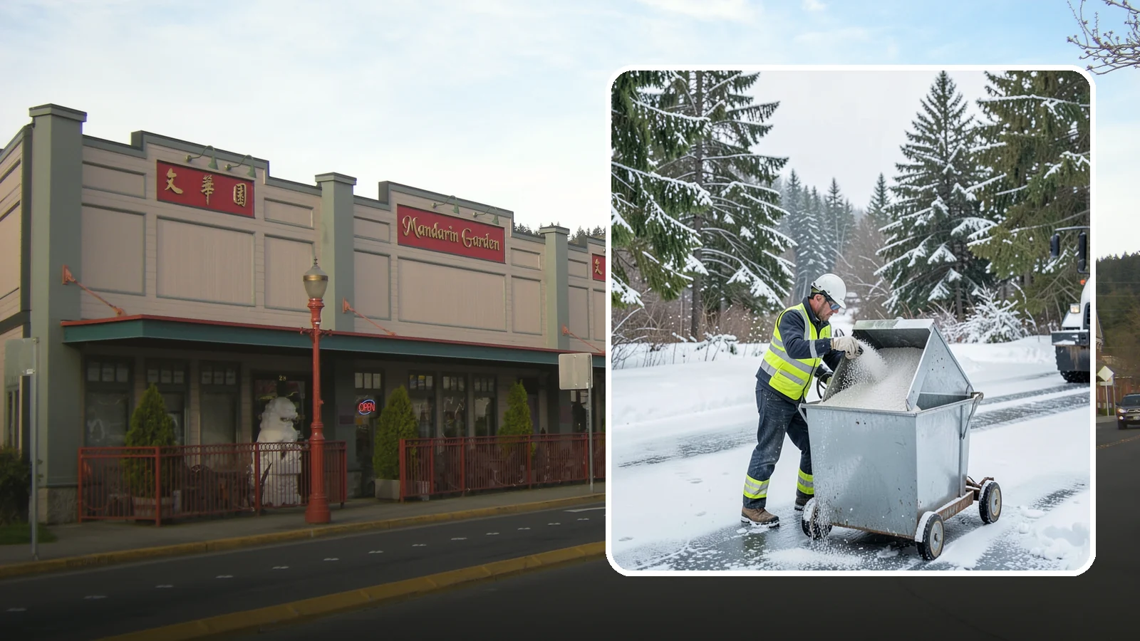 Salt Bin Filling in Issaquah, King County, WA - Salt bin filling tops off your on-site storage bins so deicing material is ready the moment ice threatens.