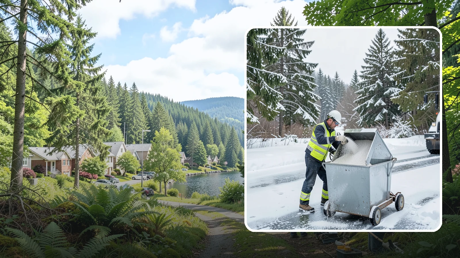 Salt Bin Filling in Lake Forest Park, King County, WA - Salt bin filling tops off your on-site storage bins so deicing material is ready the moment ice threatens.