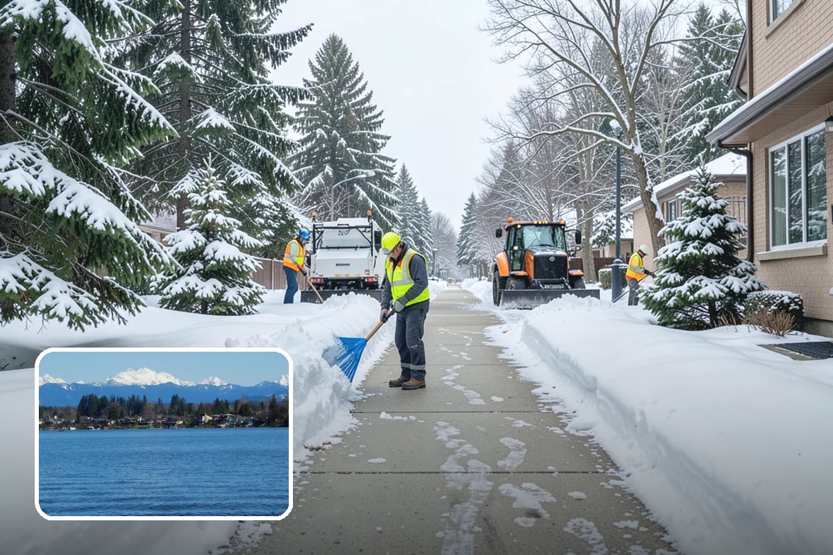 Salt Bin Filling in Lake Stevens, Snohomish County, WA - Keeps spreader-ready salt on hand for immediate response