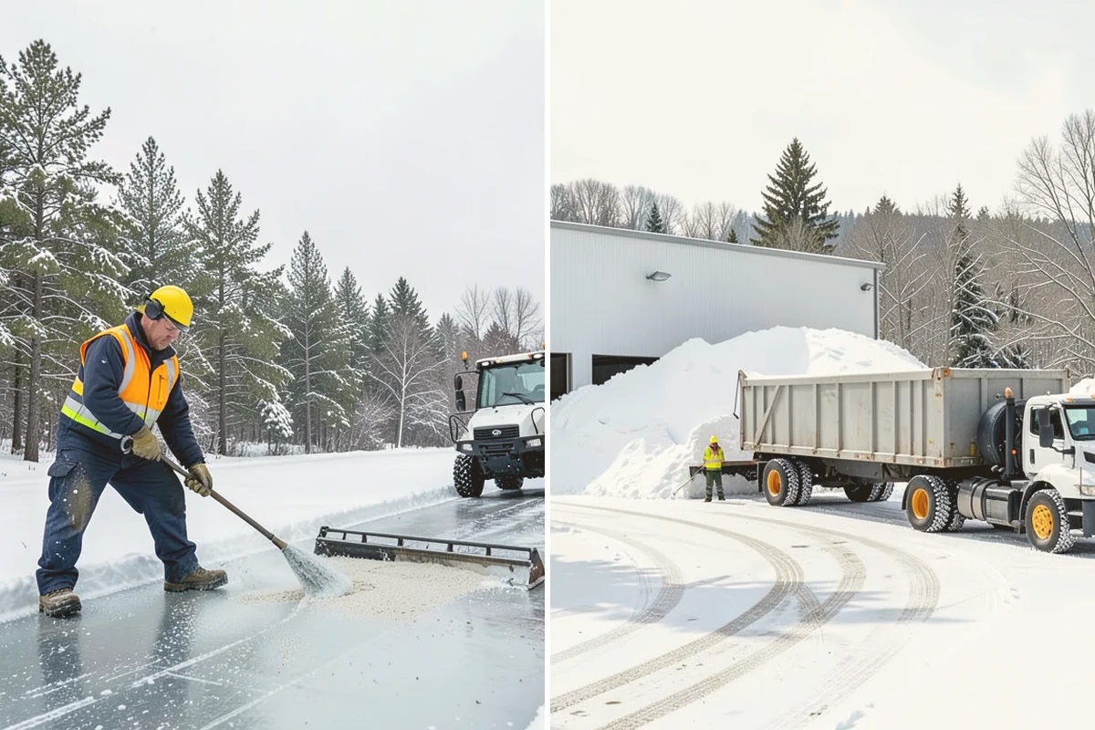 Salt Bin Filling in Langley, Island County, WA - Inspect the salt bin's capacity and current level