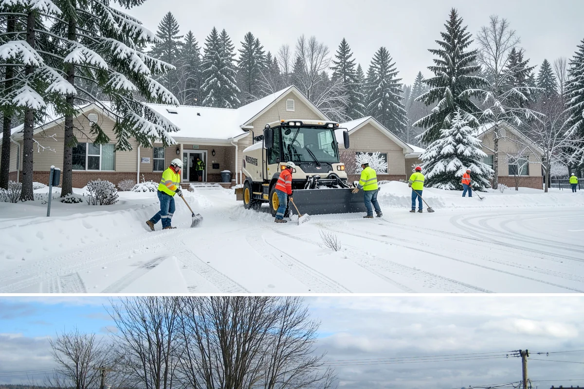 Salt Bin Filling in Langley, Island County, WA - Salt bins are filled in early winter and refilled after each major event through the cold season.