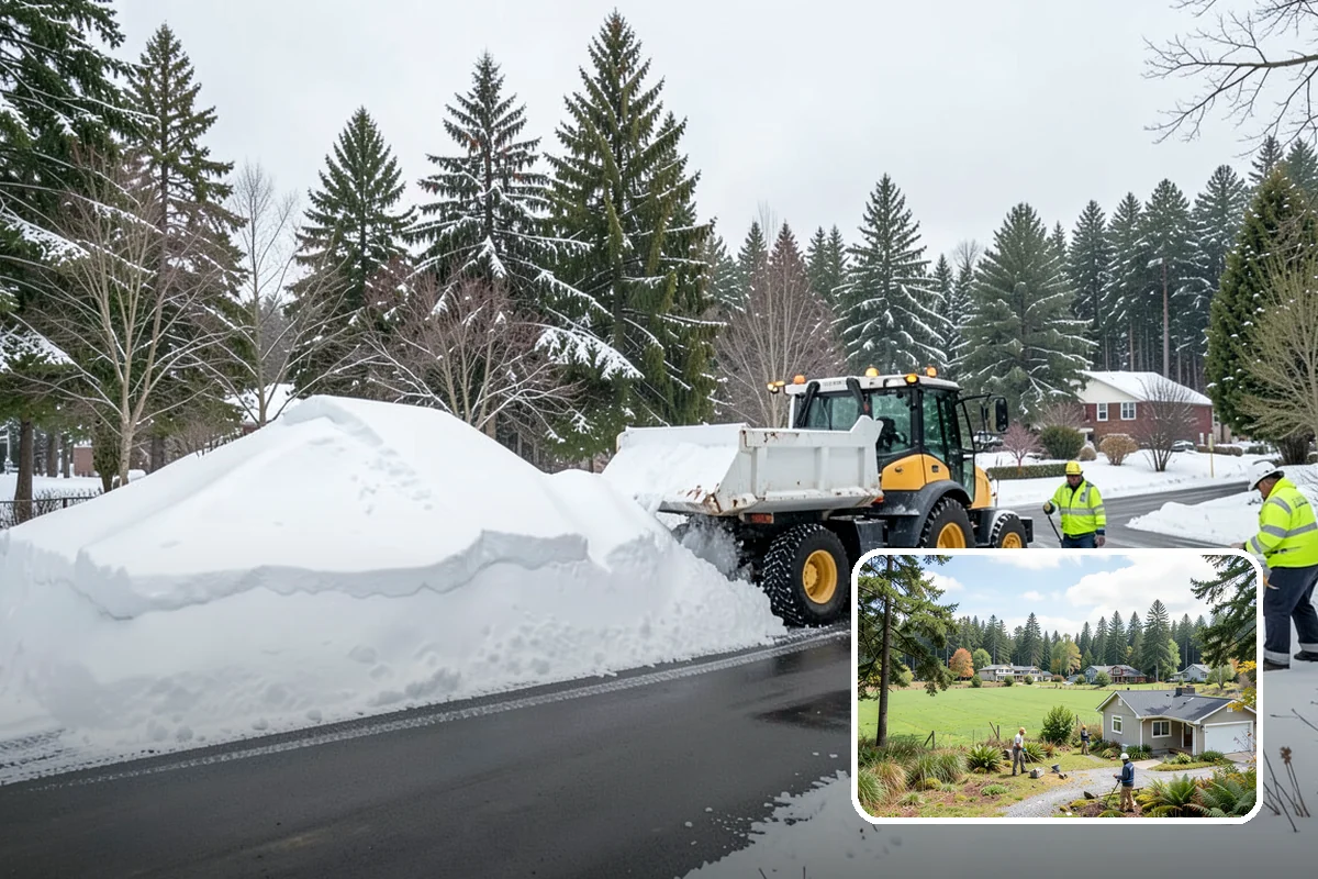 Salt Bin Filling in Lyman, Skagit County, WA - Keeps spreader-ready salt on hand for immediate response