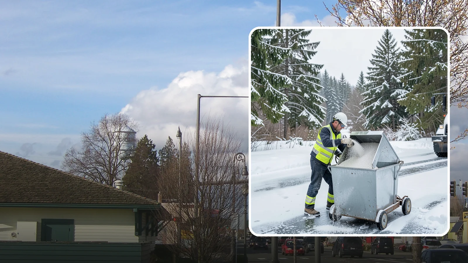 Salt Bin Filling in Marysville, Snohomish County, WA - Salt bin filling tops off your on-site storage bins so deicing material is ready the moment ice threatens.