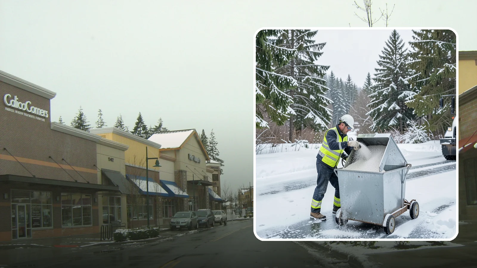 Salt Bin Filling in Mill Creek, Snohomish County, WA - Salt bin filling tops off your on-site storage bins so deicing material is ready the moment ice threatens.