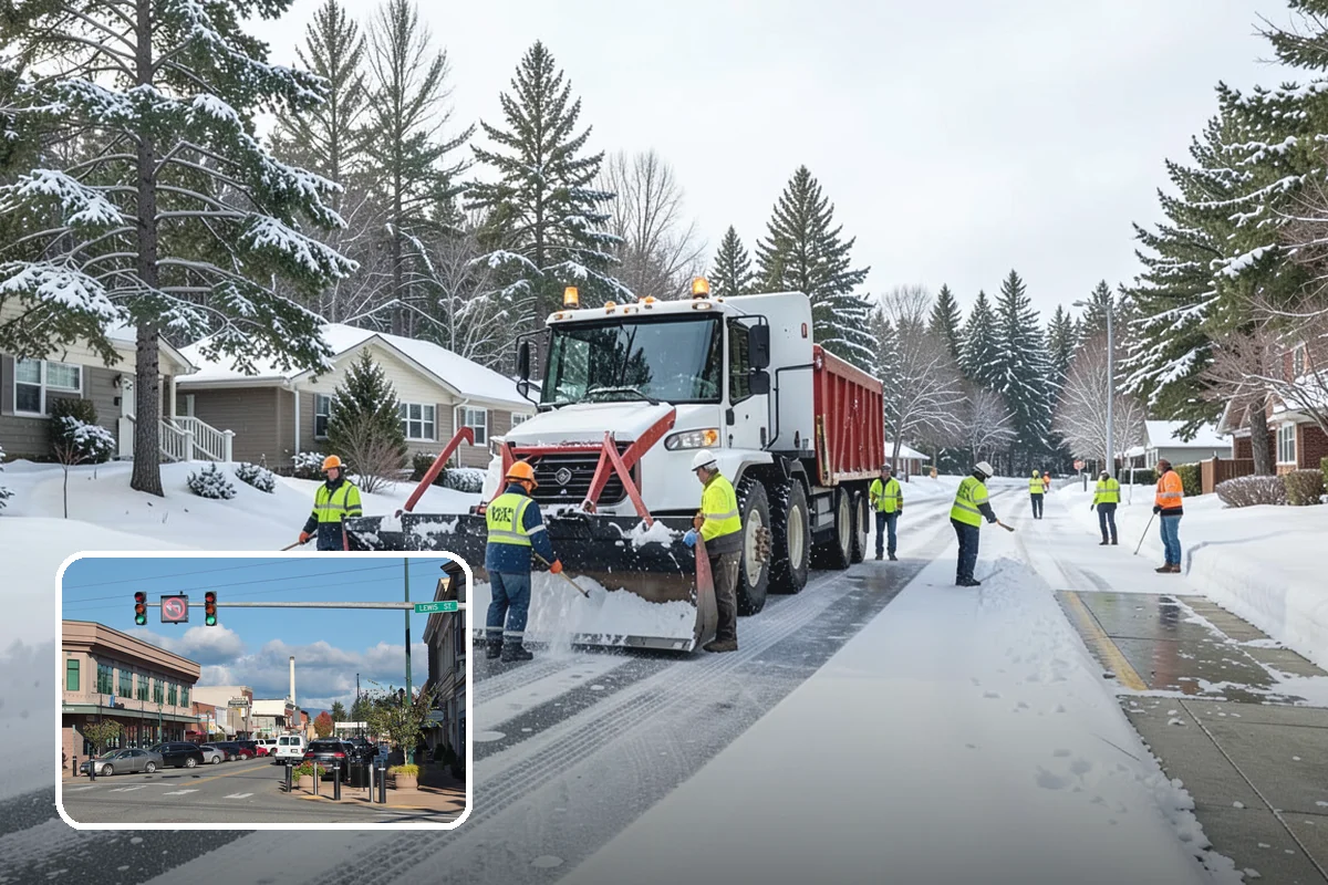 Salt Bin Filling in Monroe, Snohomish County, WA - Keeps spreader-ready salt on hand for immediate response