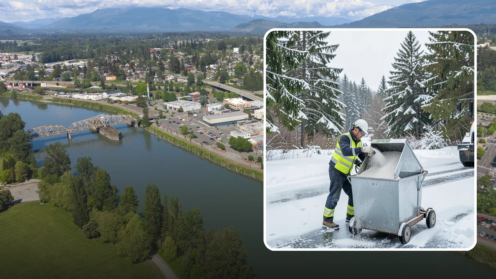 Salt Bin Filling in Mount Vernon, Skagit County, WA - Salt bin filling tops off your on-site storage bins so deicing material is ready the moment ice threatens.