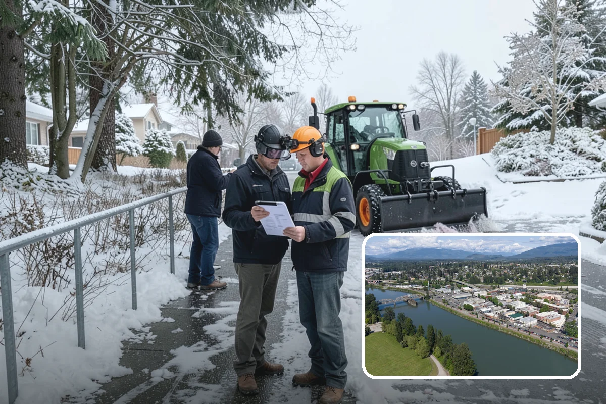 Salt Bin Filling in Mount Vernon, Skagit County, WA - Keeps spreader-ready salt on hand for immediate response
