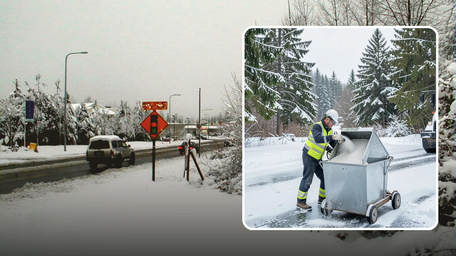 Salt Bin Filling in Newcastle, King County, WA - Salt bin filling tops off your on-site storage bins so deicing material is ready the moment ice threatens.