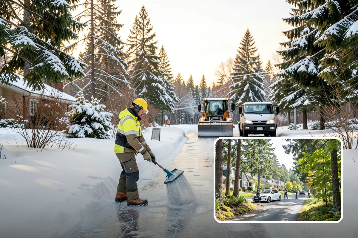 Salt Bin Filling in Normandy Park, King County, WA - Keeps spreader-ready salt on hand for immediate response