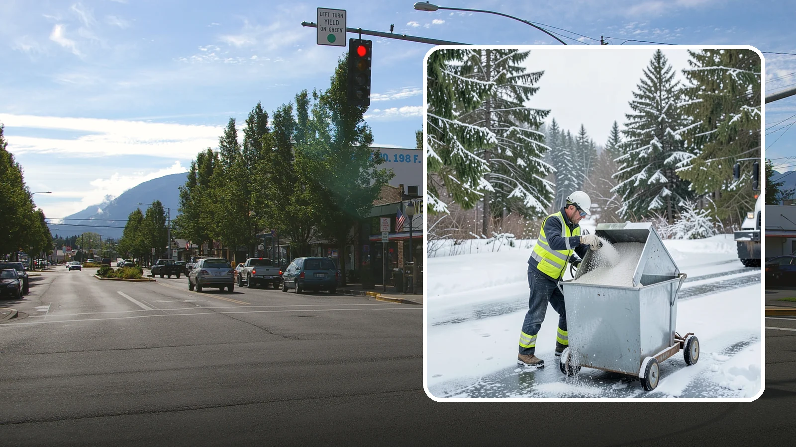 Salt Bin Filling in North Bend, King County, WA - Salt bin filling tops off your on-site storage bins so deicing material is ready the moment ice threatens.