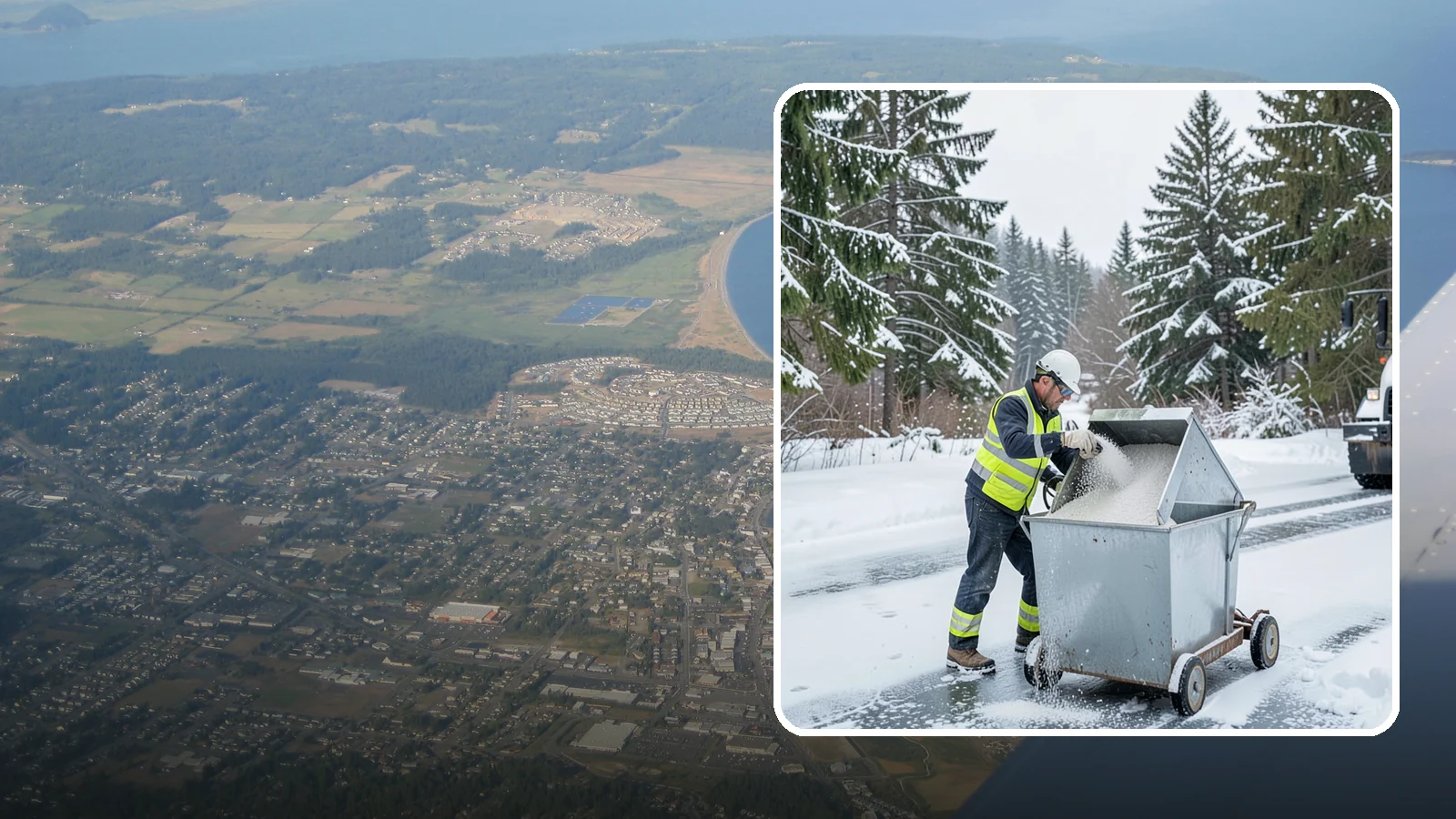 Salt Bin Filling in Oak Harbor, Island County, WA - Salt bin filling tops off your on-site storage bins so deicing material is ready the moment ice threatens.