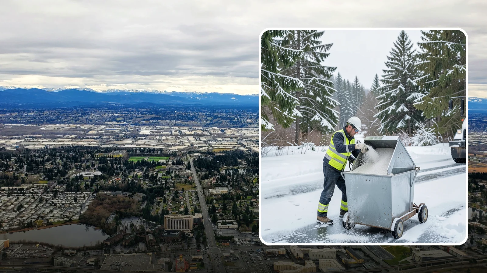 Salt Bin Filling in SeaTac, King County, WA - Salt bin filling tops off your on-site storage bins so deicing material is ready the moment ice threatens.