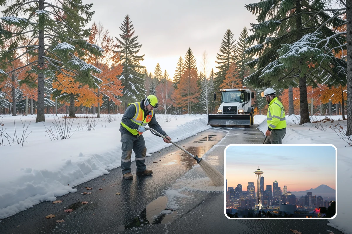 Salt Bin Filling in Seattle, King County, WA - Keeps spreader-ready salt on hand for immediate response