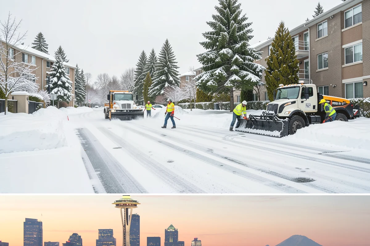 Salt Bin Filling in Seattle, King County, WA - Salt bins are filled in early winter and refilled after each major event through the cold season.