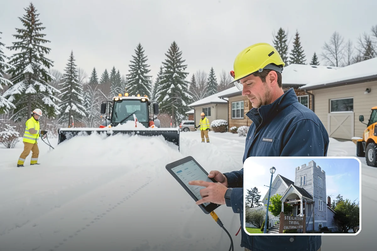 Salt Bin Filling in Steilacoom, Pierce County, WA - Keeps spreader-ready salt on hand for immediate response