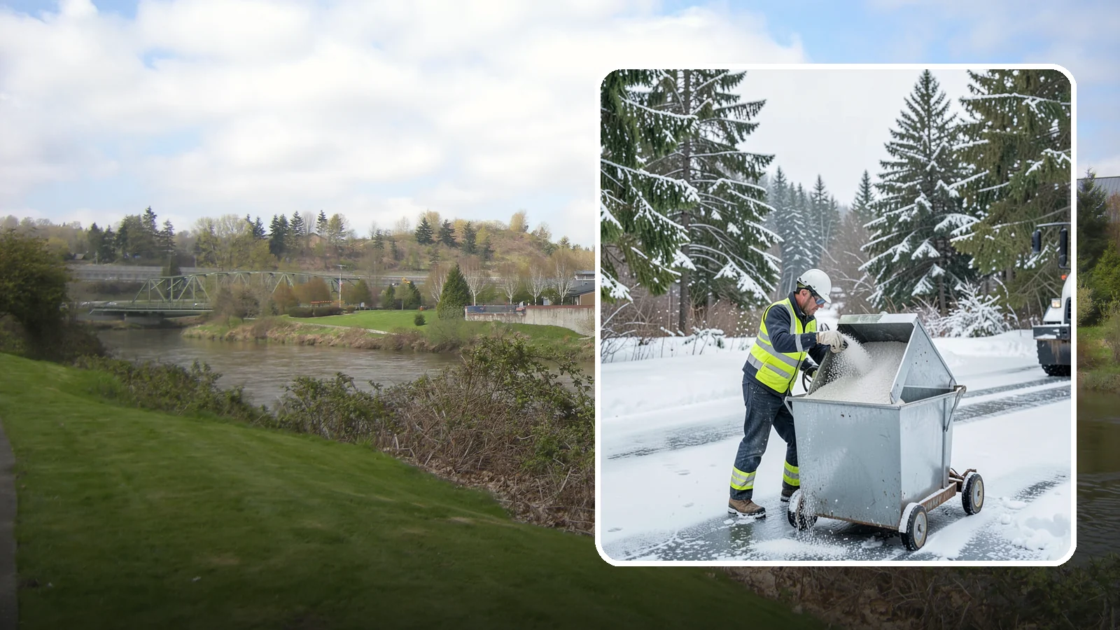 Salt Bin Filling in Tukwila, King County, WA - Salt bin filling tops off your on-site storage bins so deicing material is ready the moment ice threatens.