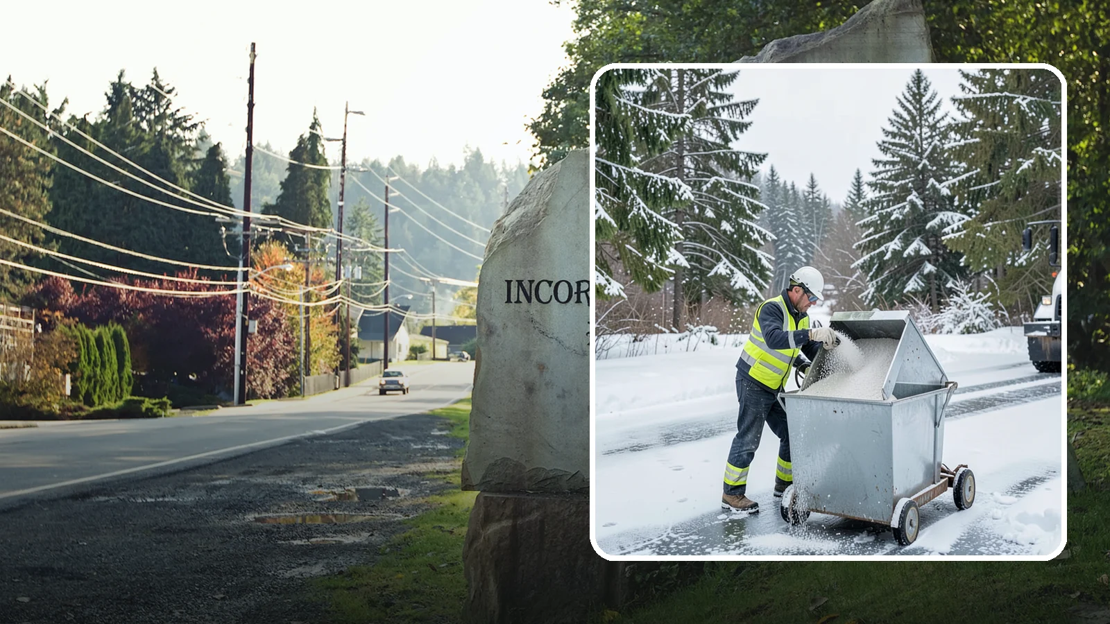 Salt Bin Filling in Wilkeson, Pierce County, WA - Salt bin filling tops off your on-site storage bins so deicing material is ready the moment ice threatens.