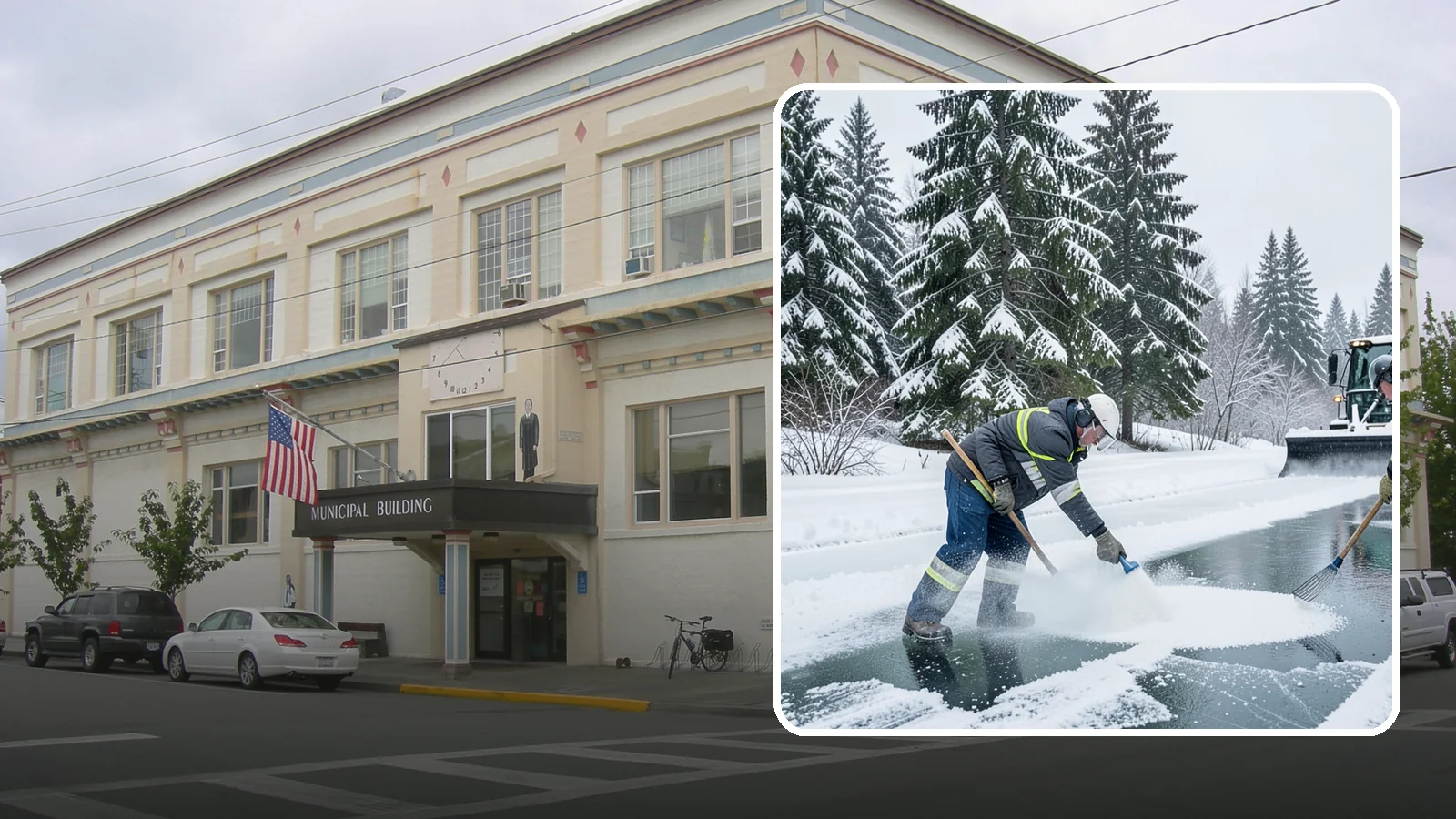 Salt Brine Pretreatment in Anacortes, Skagit County, WA - Salt brine pretreatment coats pavement before a storm so snow and ice never bond to the surface.