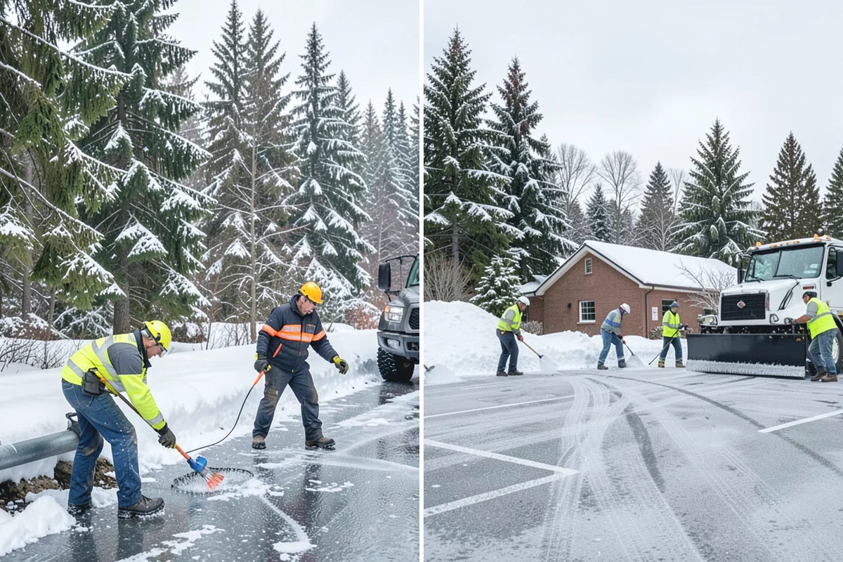 Salt Brine Pretreatment in Bonney Lake, Pierce County, WA - Confirm the forecast window for the incoming freeze